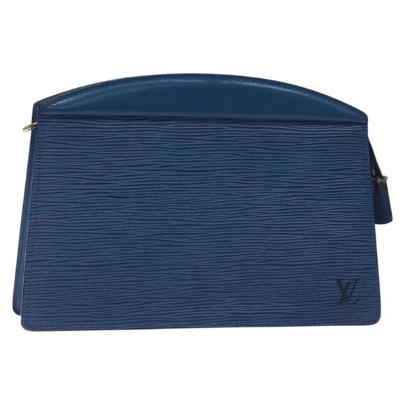 LOUIS VUITTON Epi Trousse Crete Pouch Blue - Picture 1 of 16